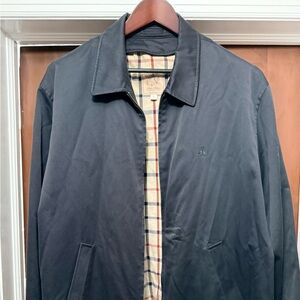 Brooks Brothers Small Barn Coat Dark Blue Coat for Men ; Corduroy Collar size XL